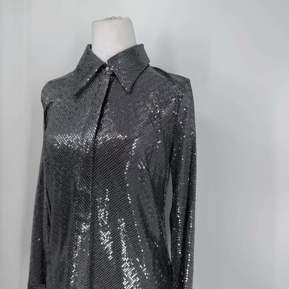 NWT C/MEO Collective After Dark Shirt in Black - Picture 5 of 13